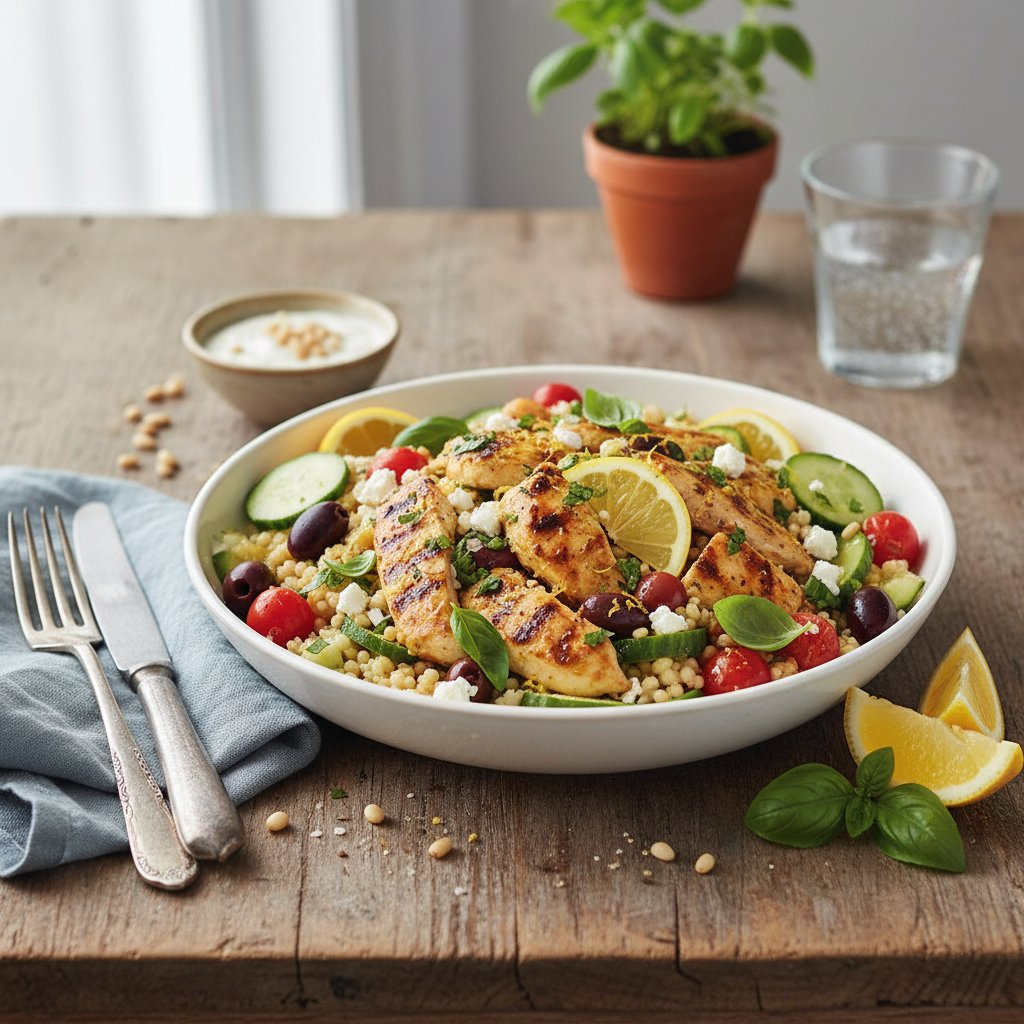 Lemon Basil Mediterranean Chicken Bowl