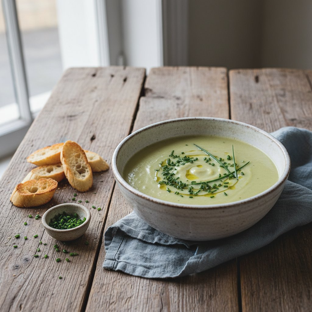 Light French Vichyssoise with Chives