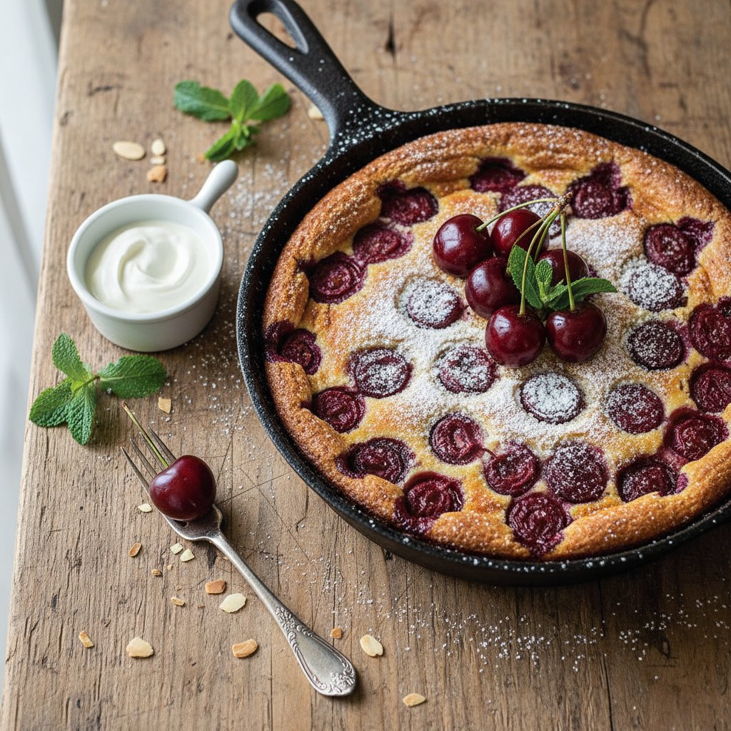Luscious French Cherry Clafoutis