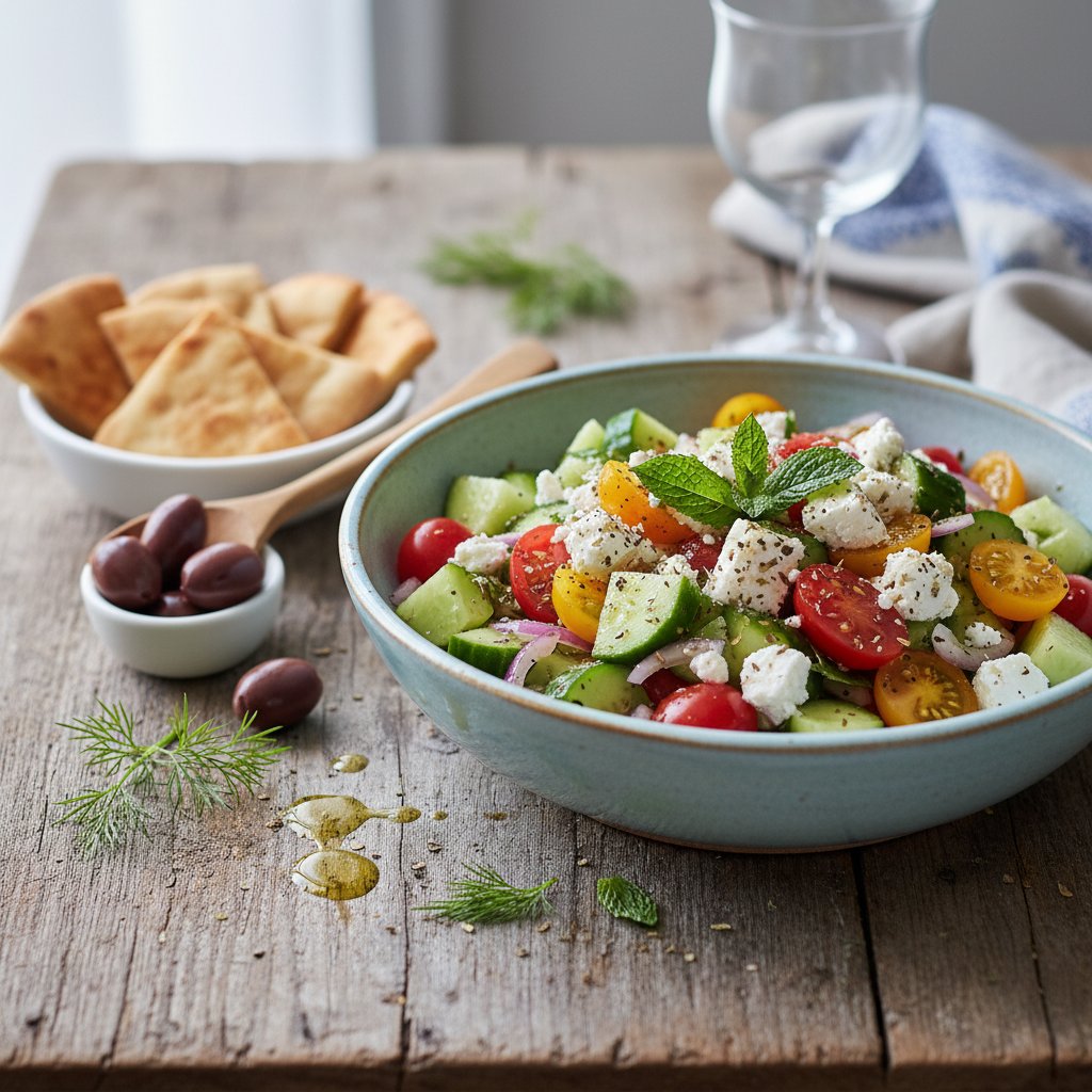 Mediterranean Cucumber and Feta Salsa