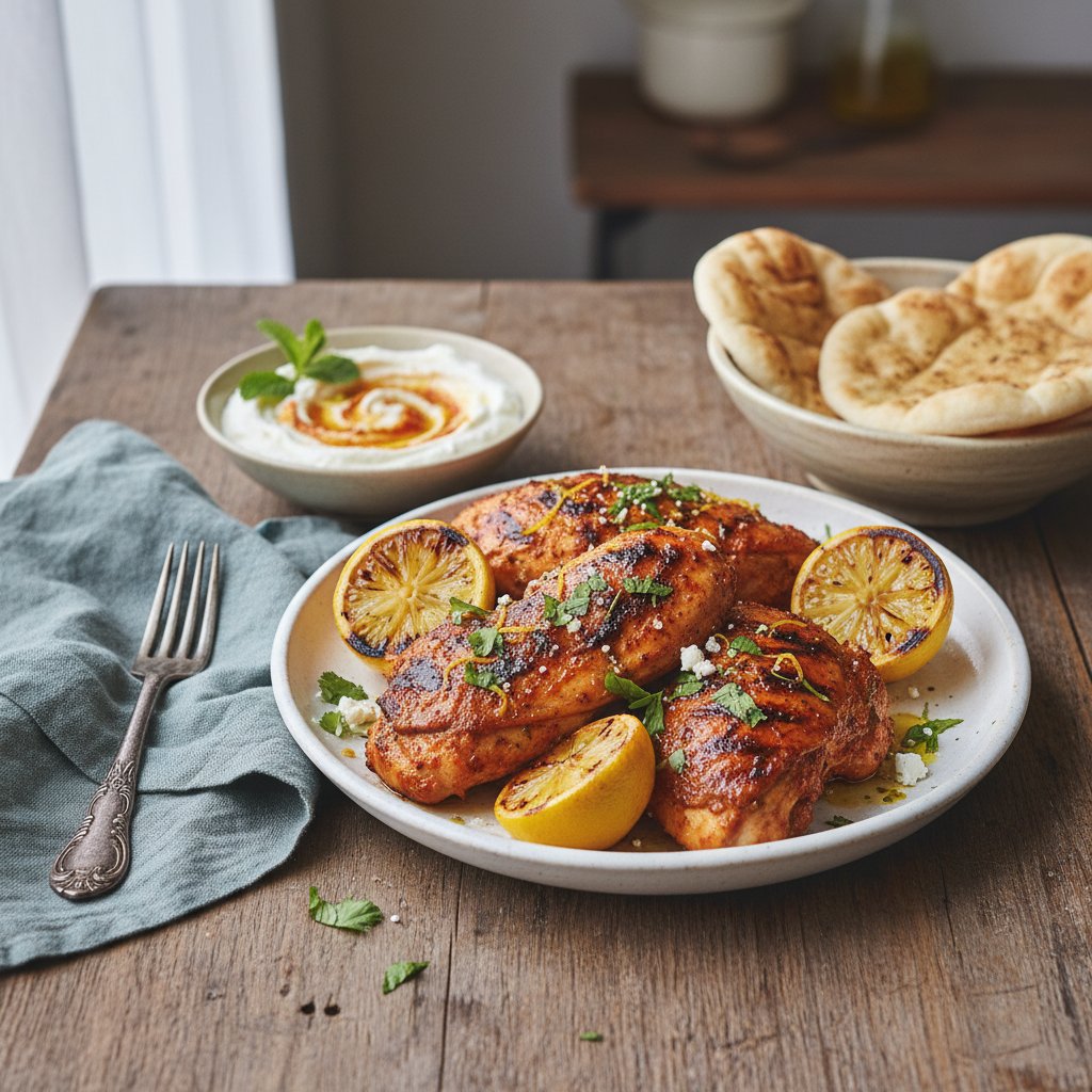 Mediterranean Harissa and Lemon Grilled Chicken