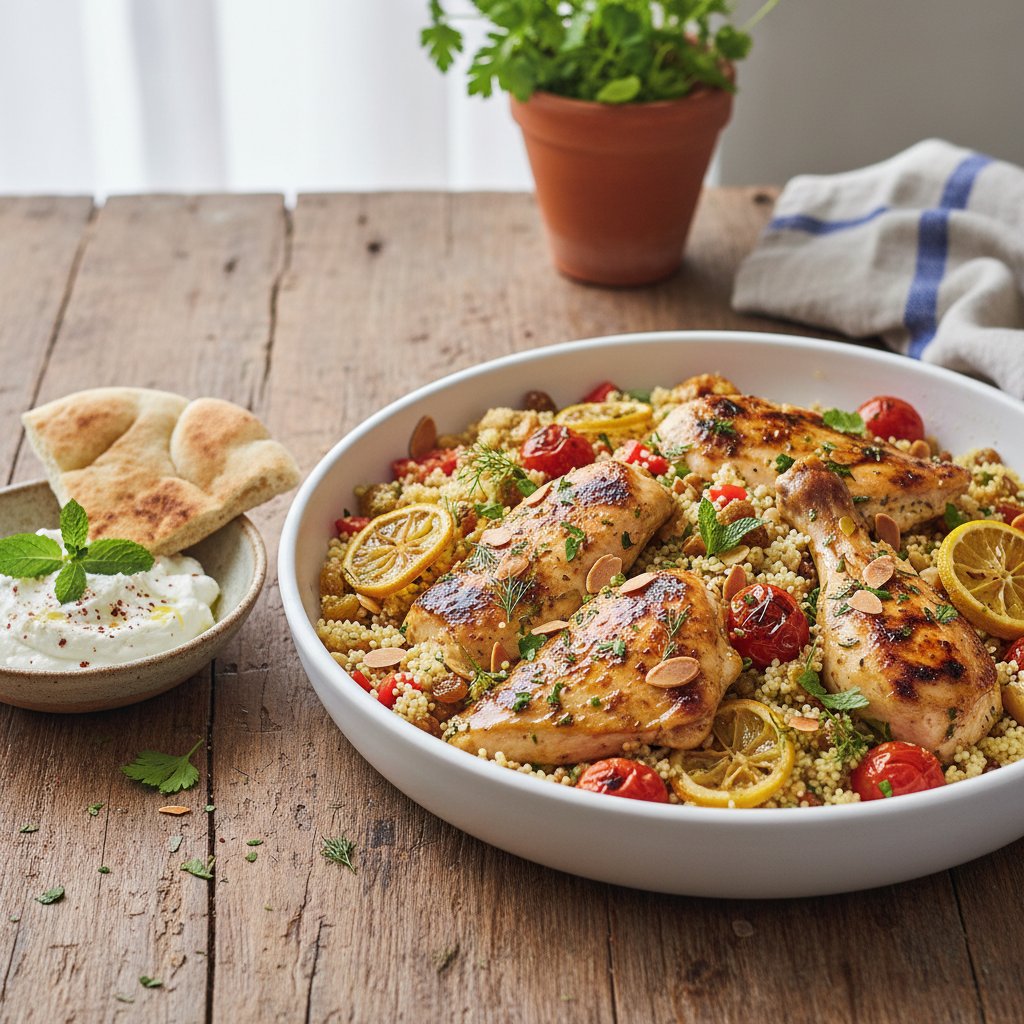 Mediterranean Lemon Herb Chicken and Couscous