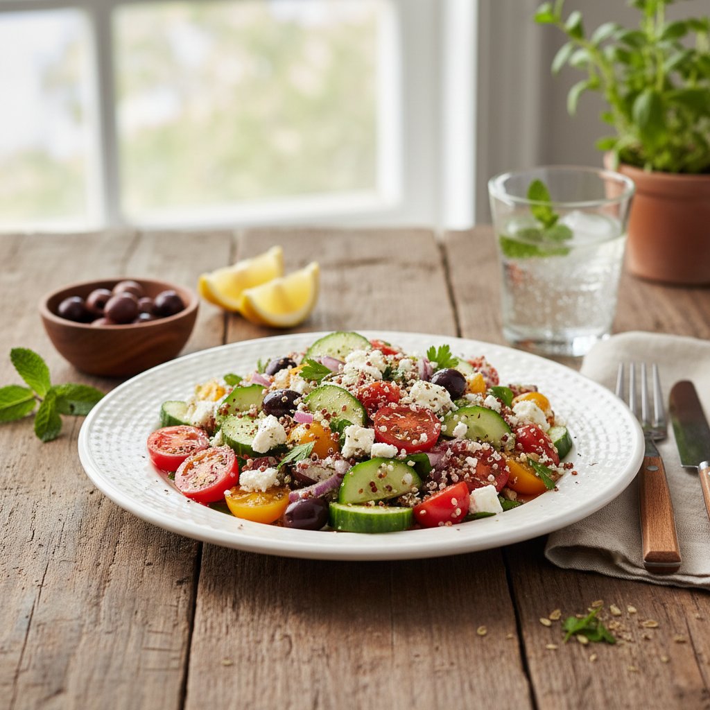 Mediterranean Quinoa and Cucumber Salad