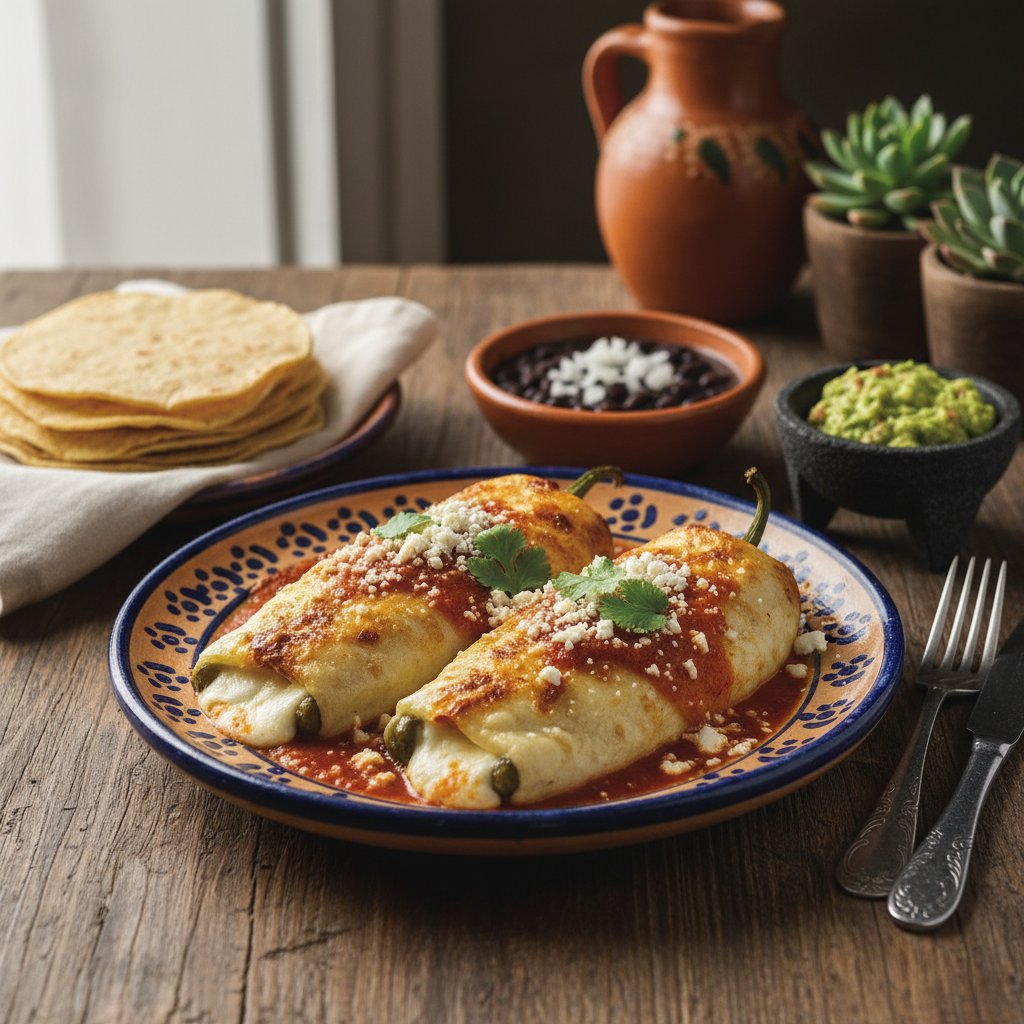Mexican Chiles Rellenos with Queso Fresco