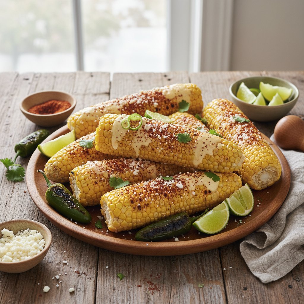 Mexican Chili Lime Grilled Corn on the Cob