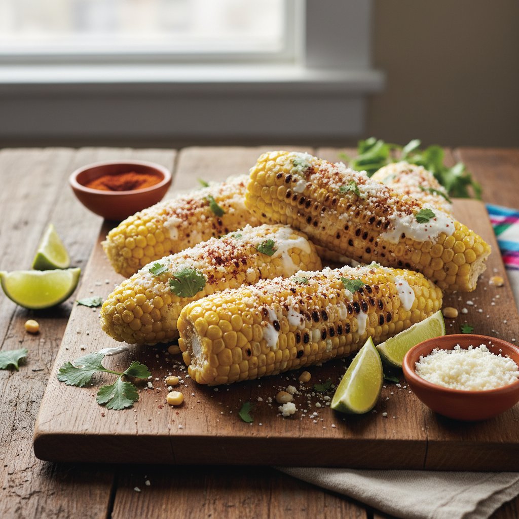 Mexican Elote Corn on the Cob