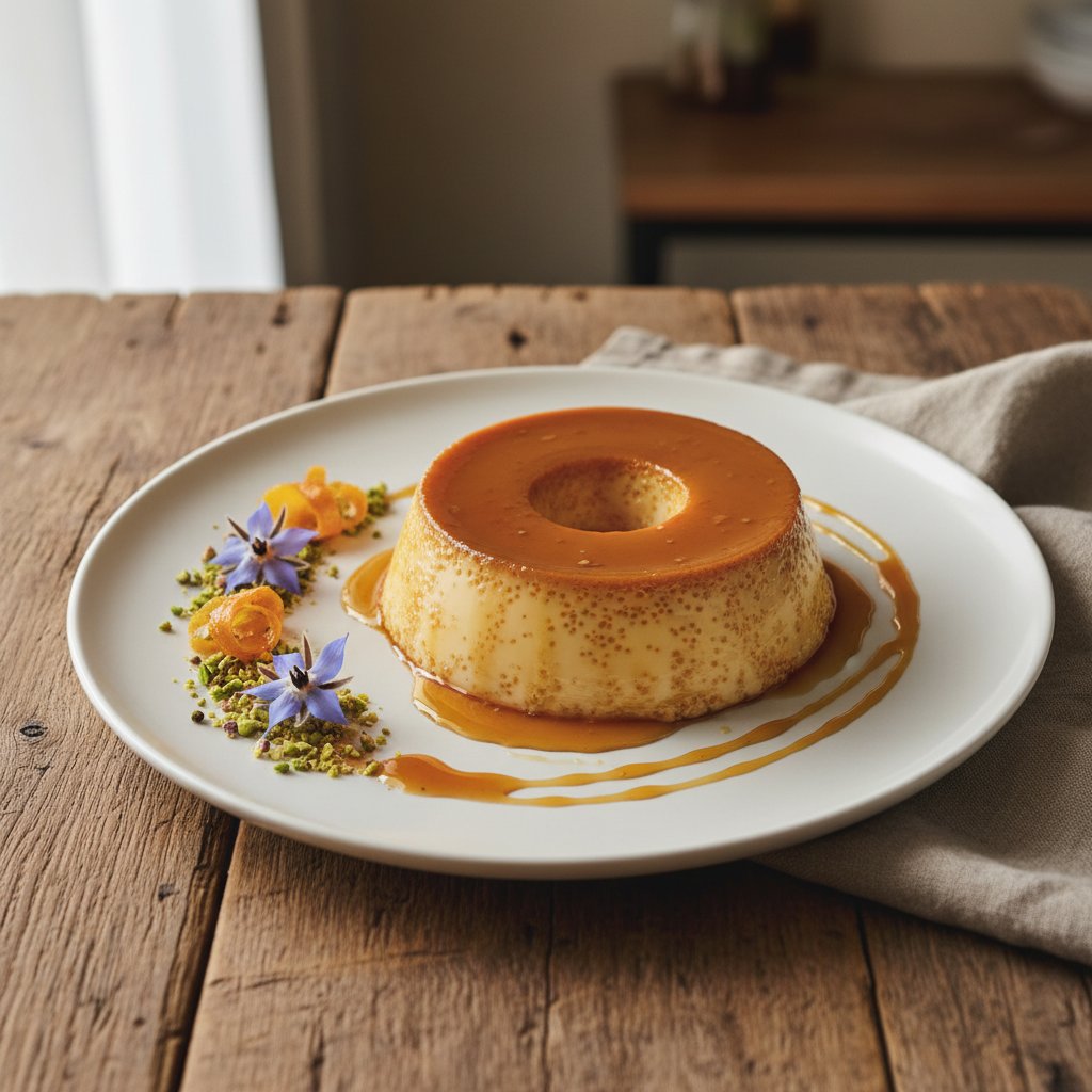 Mexican Flan with Caramel Sauce