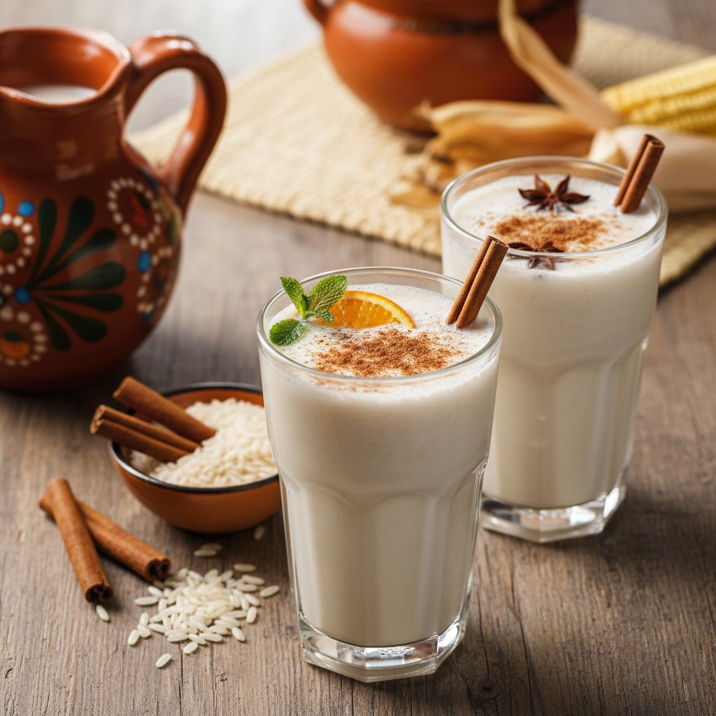 Mexican Horchata Rice Drink with Cinnamon