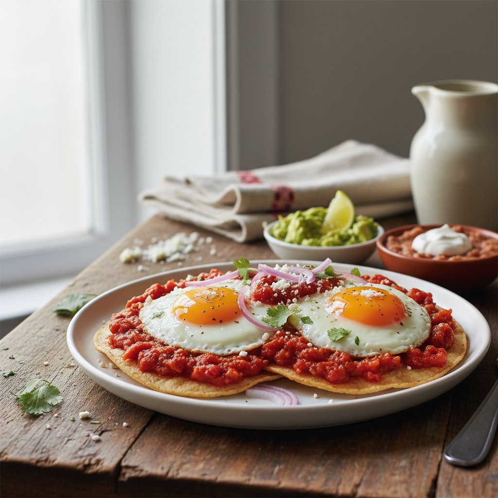 Mexican Huevos Rancheros with Salsa