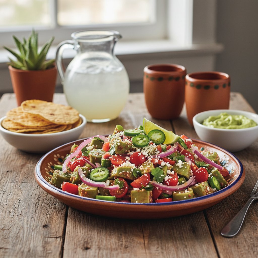 Mexican Spicy Cactus Salad