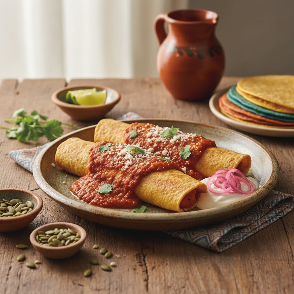 Mexican Sweet Potato Enchiladas