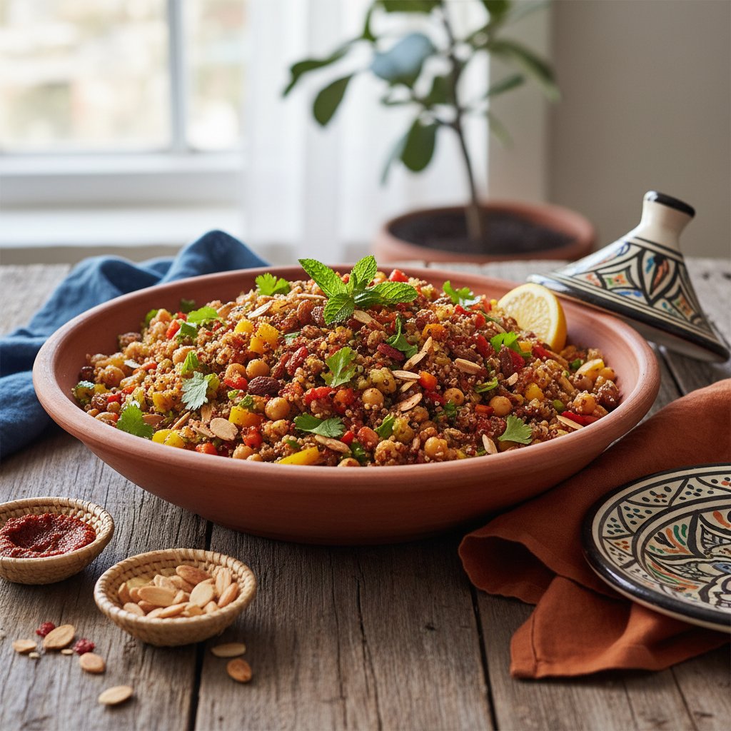 Moroccan-Spiced Chickpeas and Quinoa Salad