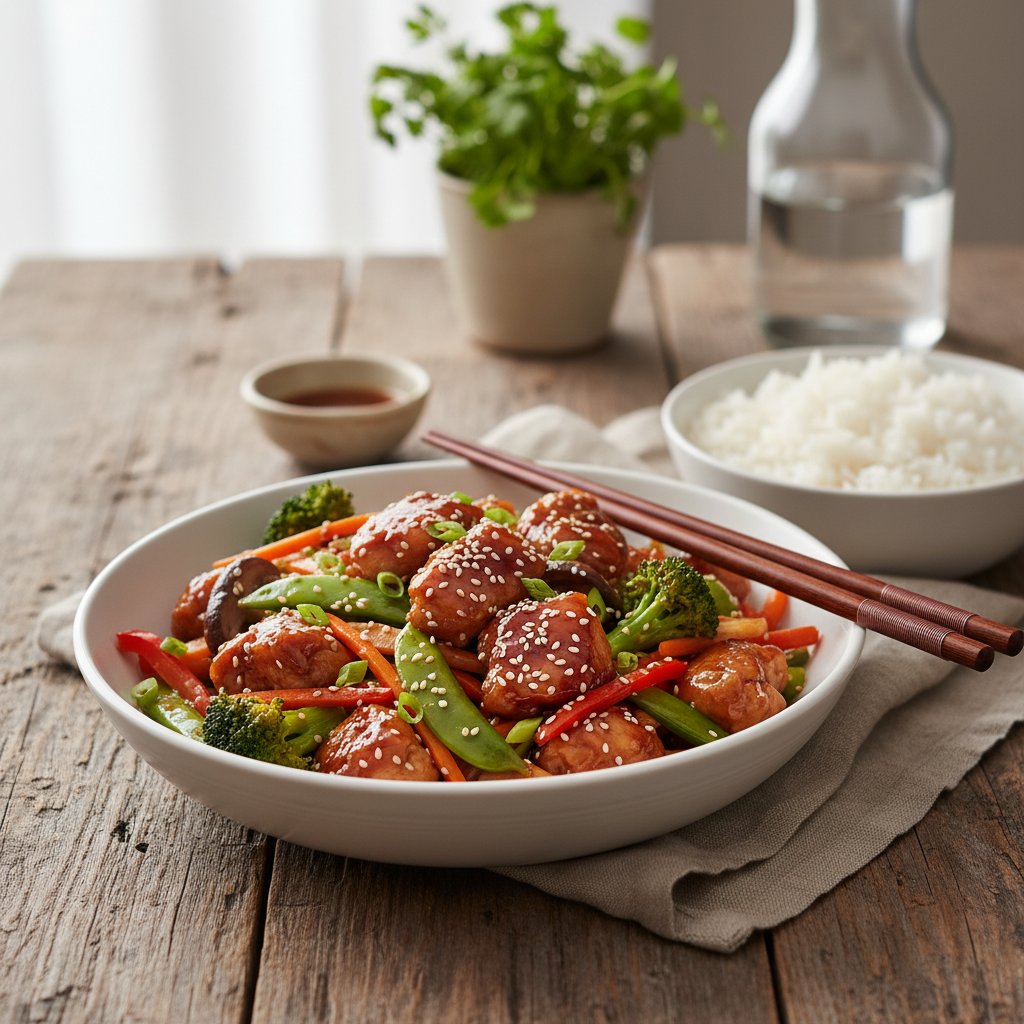 Mouthwatering Chicken Teriyaki and Vegetable Stir-Fry