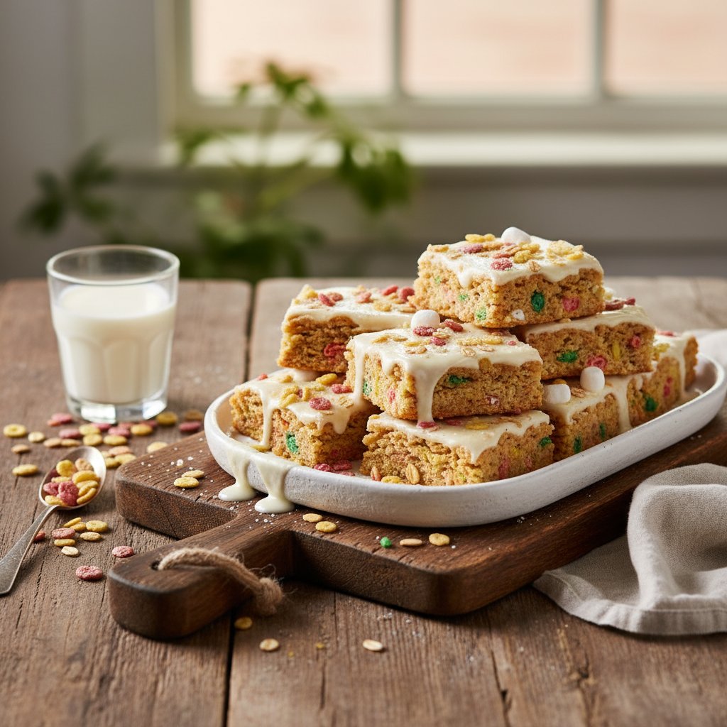 Nostalgic Milk and Cereal Cookie Bars