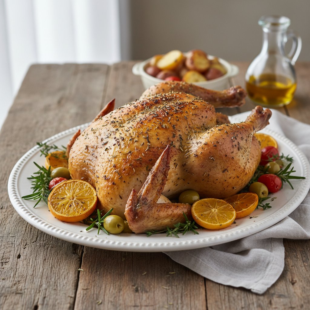 Provençal Roast Chicken with Herbes de Provence and Citrus