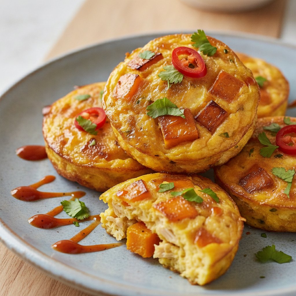Pumpkin Chicken Egg Bites