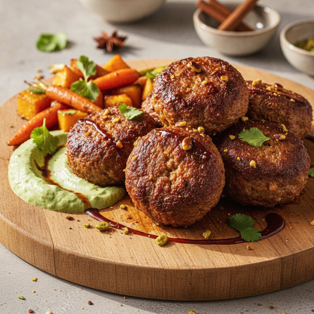 Pumpkin-Spiced Lamb Koftas