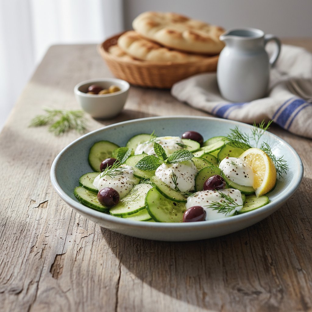 Refreshing Greek Tzatziki Cucumber Salad
