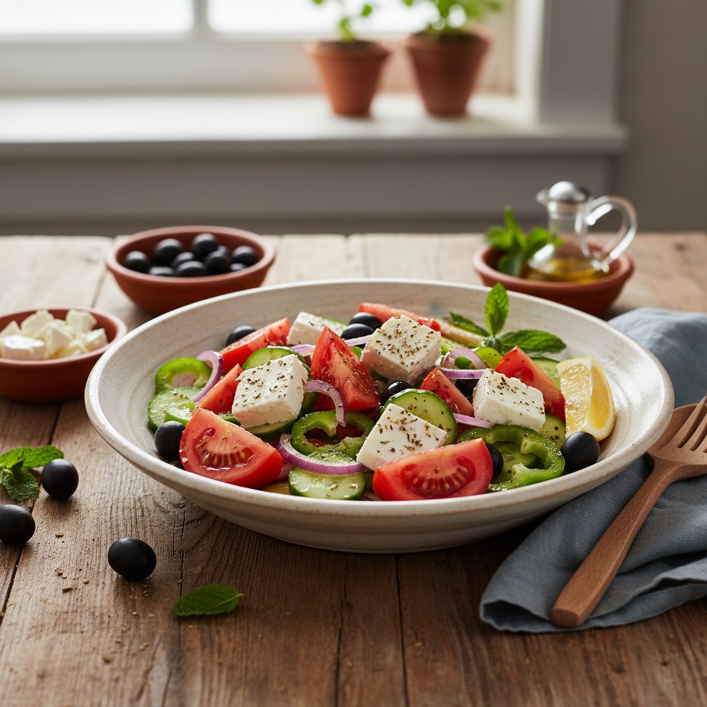 Refreshing Mediterranean Greek Salad