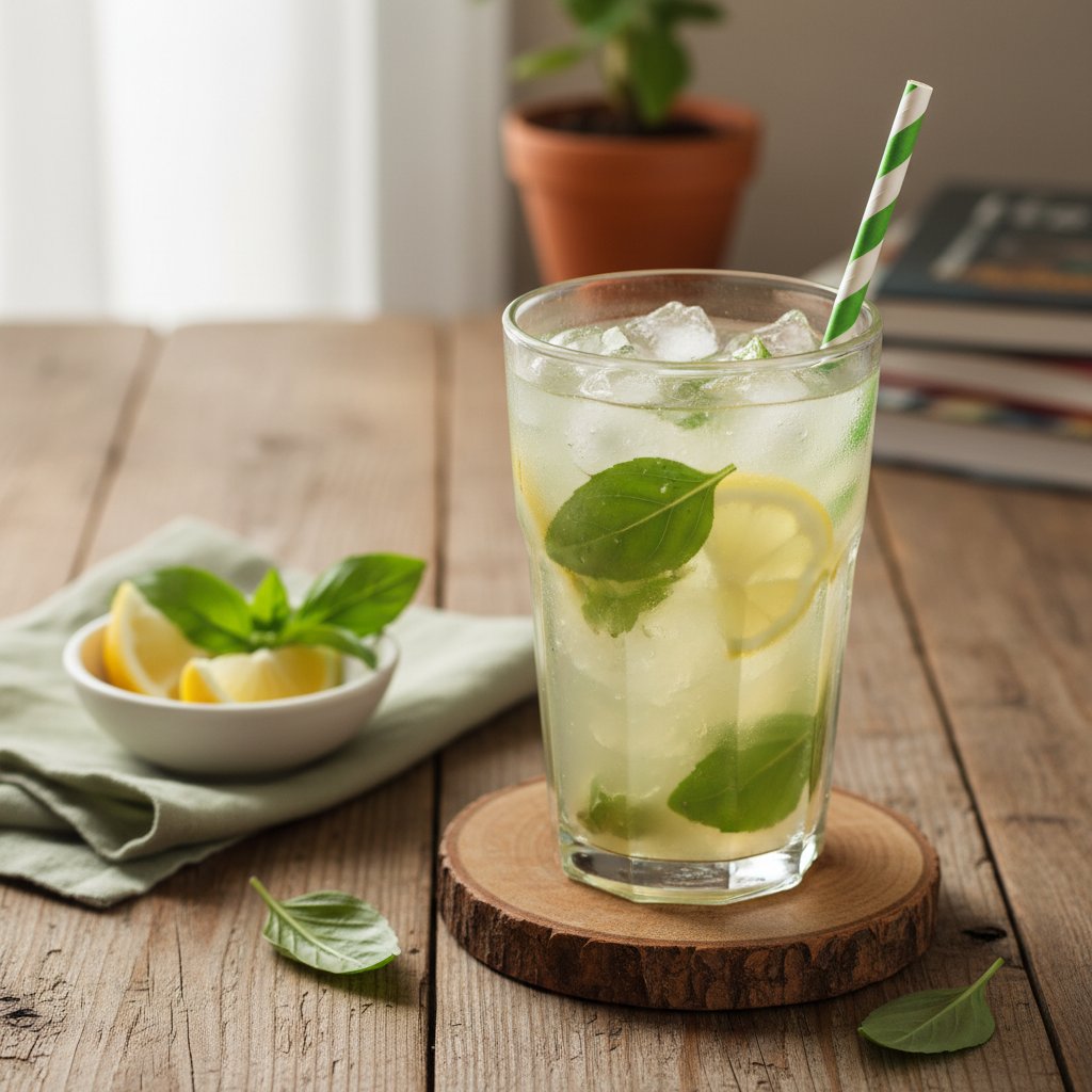 Refreshing Thai Basil Lemonade