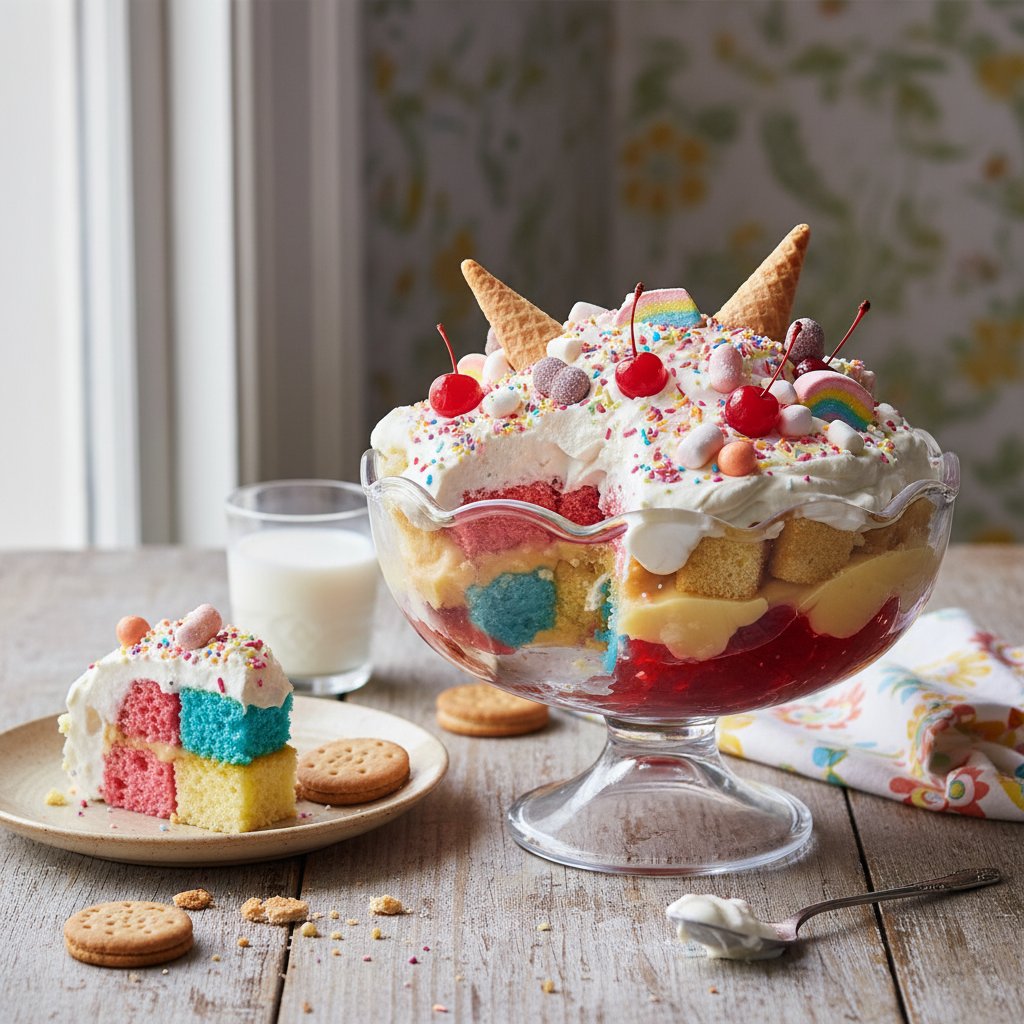 Retro Milk Bar Birthday Cake Trifle