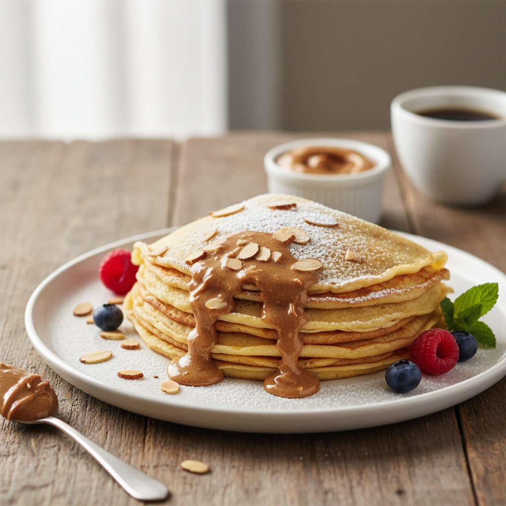 Rich and Creamy French Crepes with Almond Butter