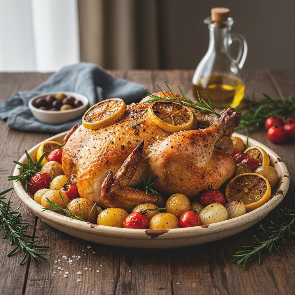 Rustic Provençal Chicken with Rosemary and Lemon