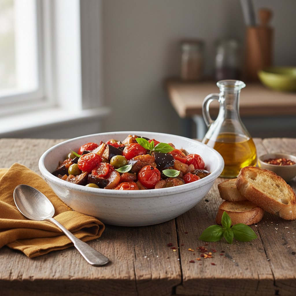 Savory Italian Caponata with Sicilian Eggplant