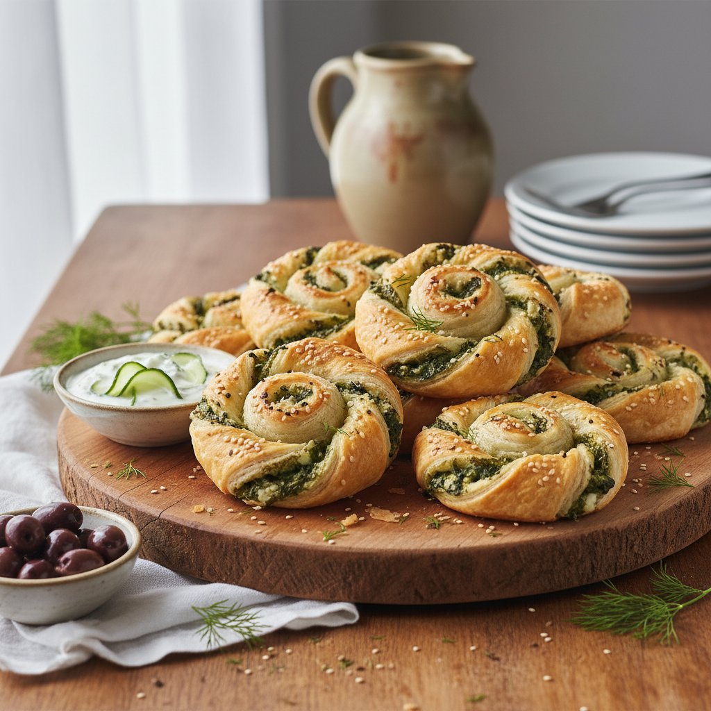 Savory Spinach and Feta Savory Pastries