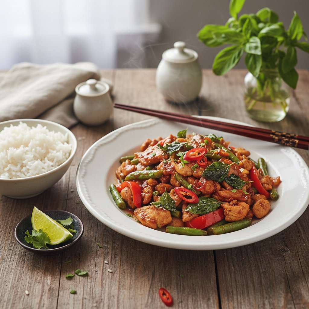 Savory Thai Basil Chicken Stir-Fry