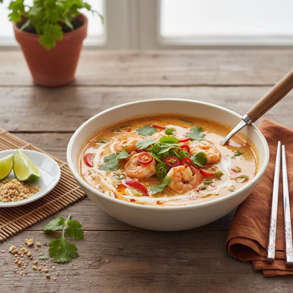 Savory Thai Coconut Shrimp Soup