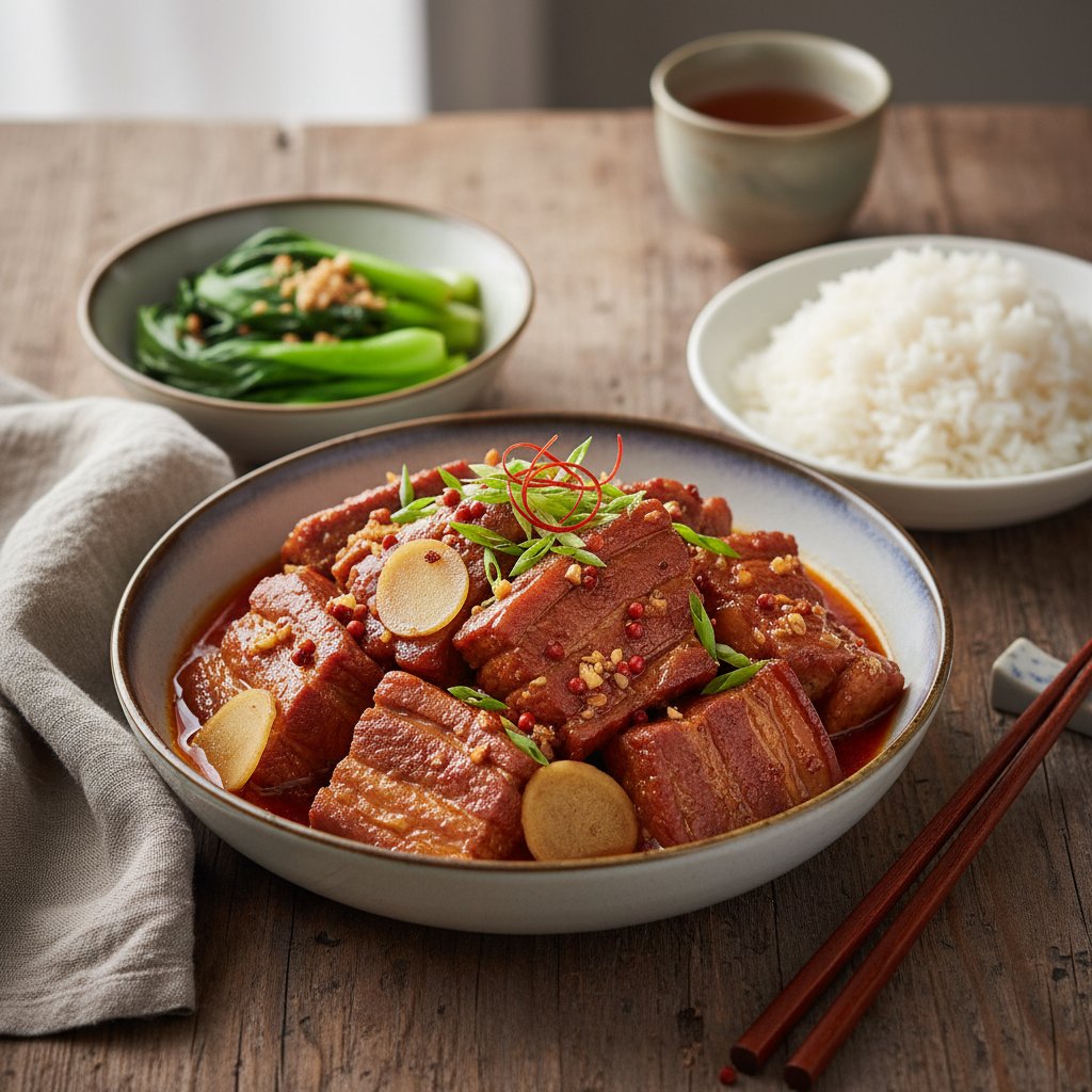 Sichuan Peppercorn Braised Pork with Garlic and Ginger