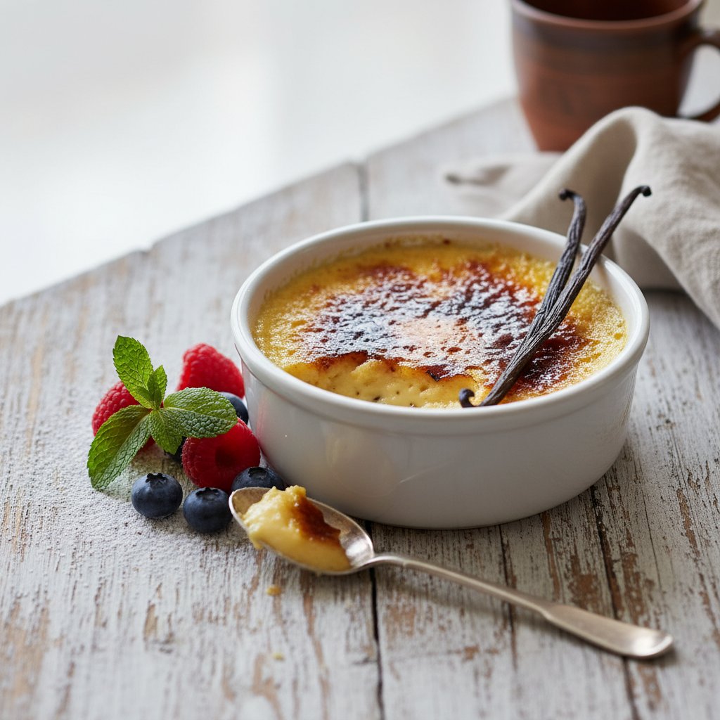 Silky Smooth French Crème Brûlée with Vanilla Bean
