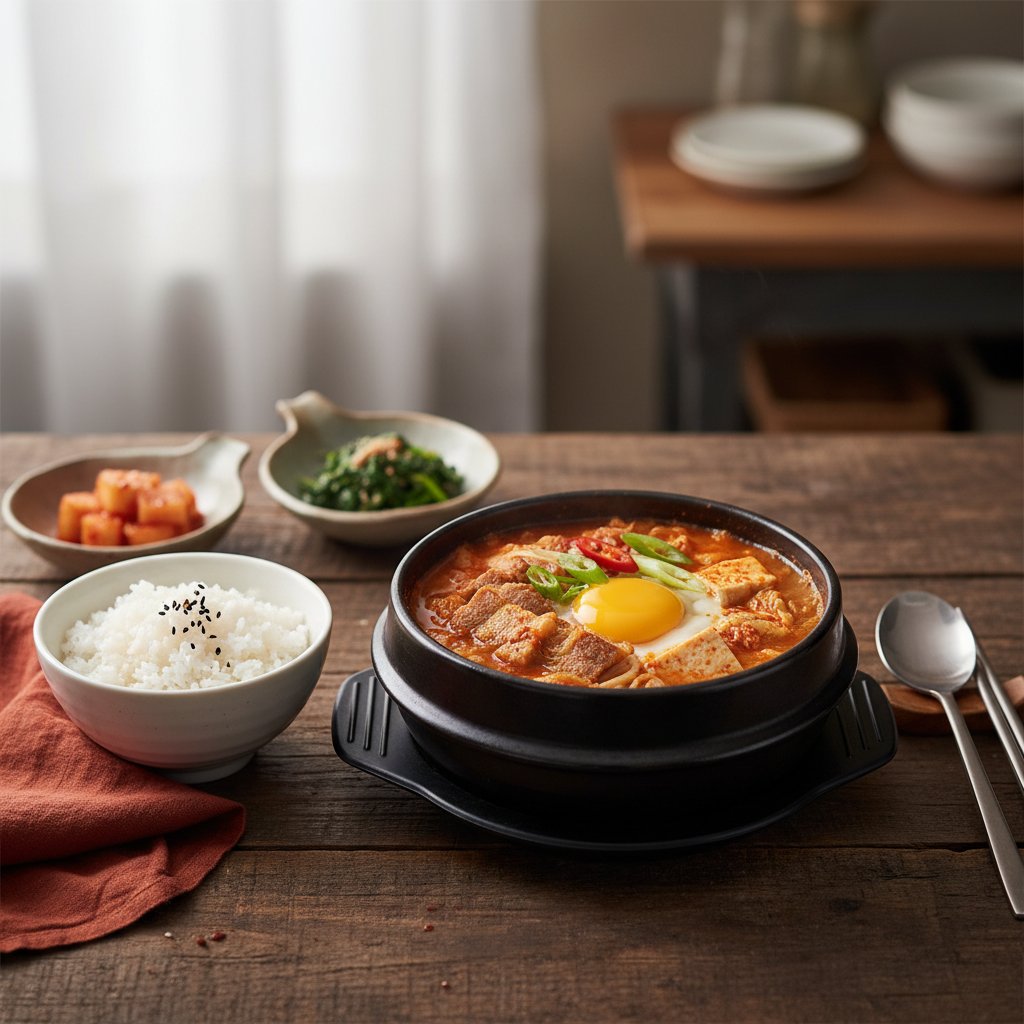 Spicy Korean Kimchi Jjigae with Pork