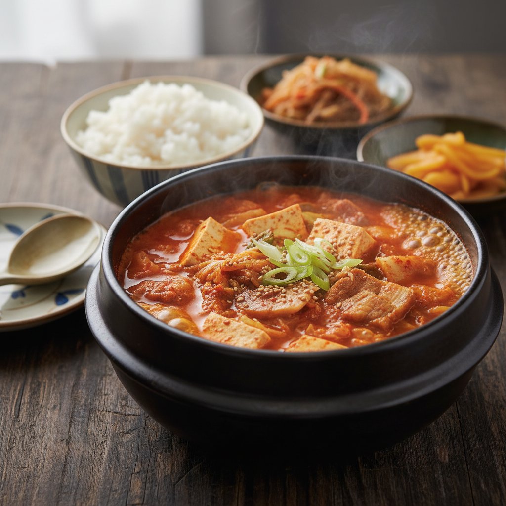 Spicy Korean Kimchi Stew with Tofu