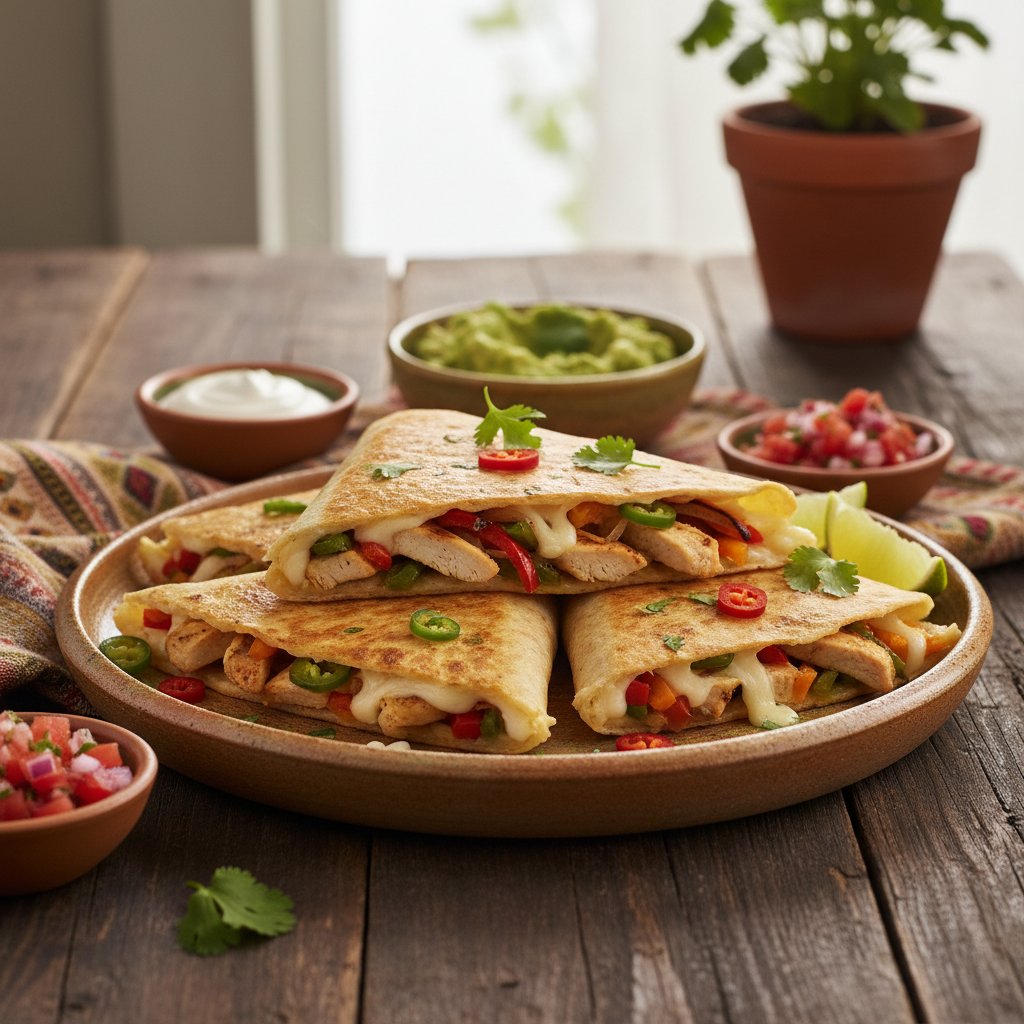 Spicy Mexican Fajita Quesadillas