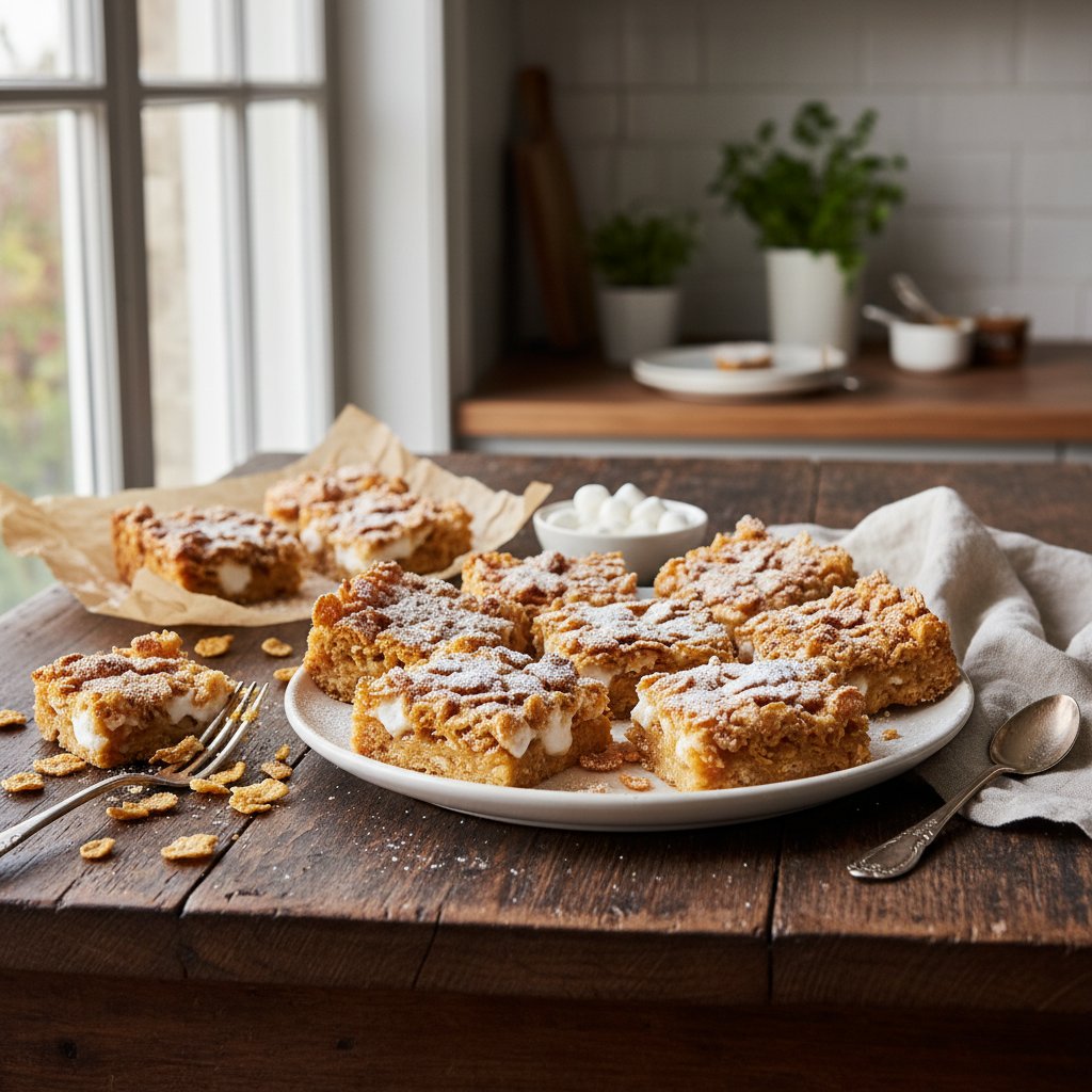 Sugary Cornflake & Marshmallow Magic Bars