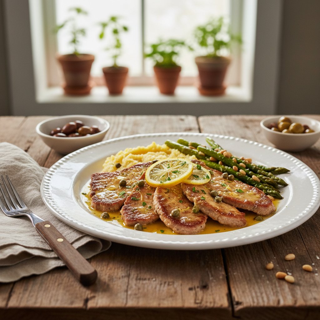 Sumptuous Italian Veal Scallopine with Lemon Caper Sauce