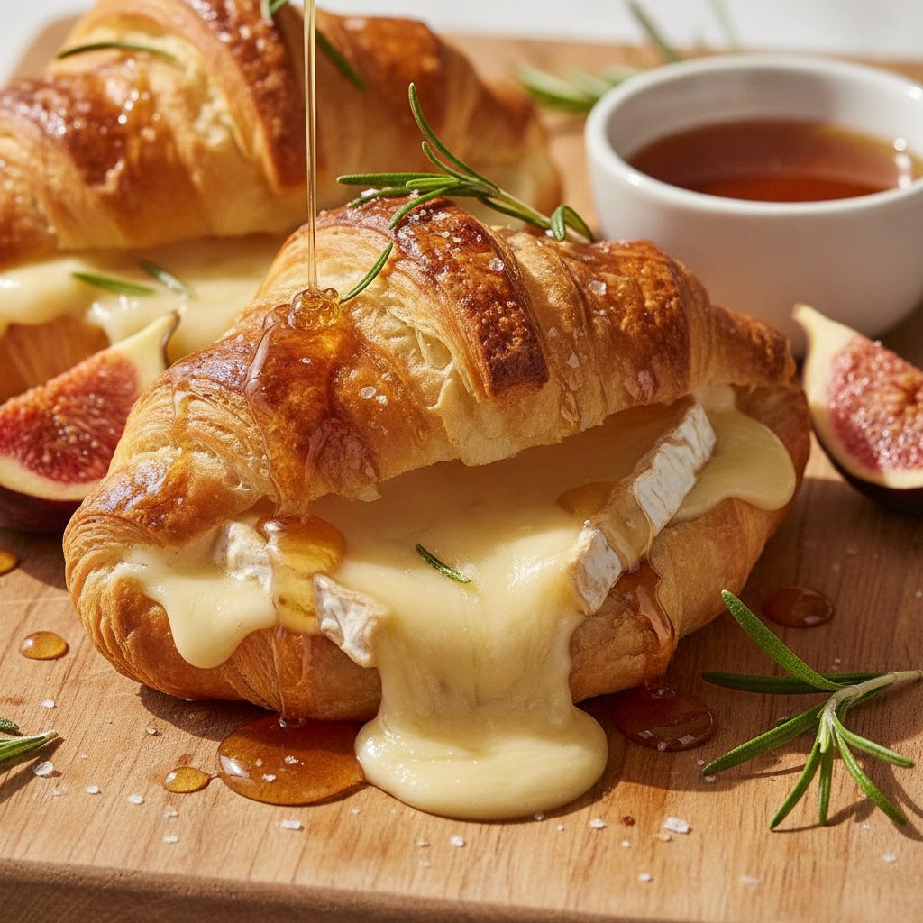 Sweet and Savory Brie-Stuffed Croissant Bombs