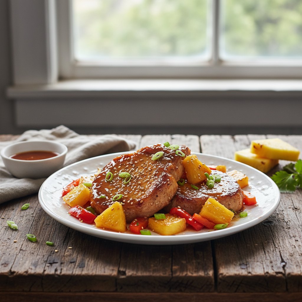 Sweet and Sour Pineapple Pork Chops