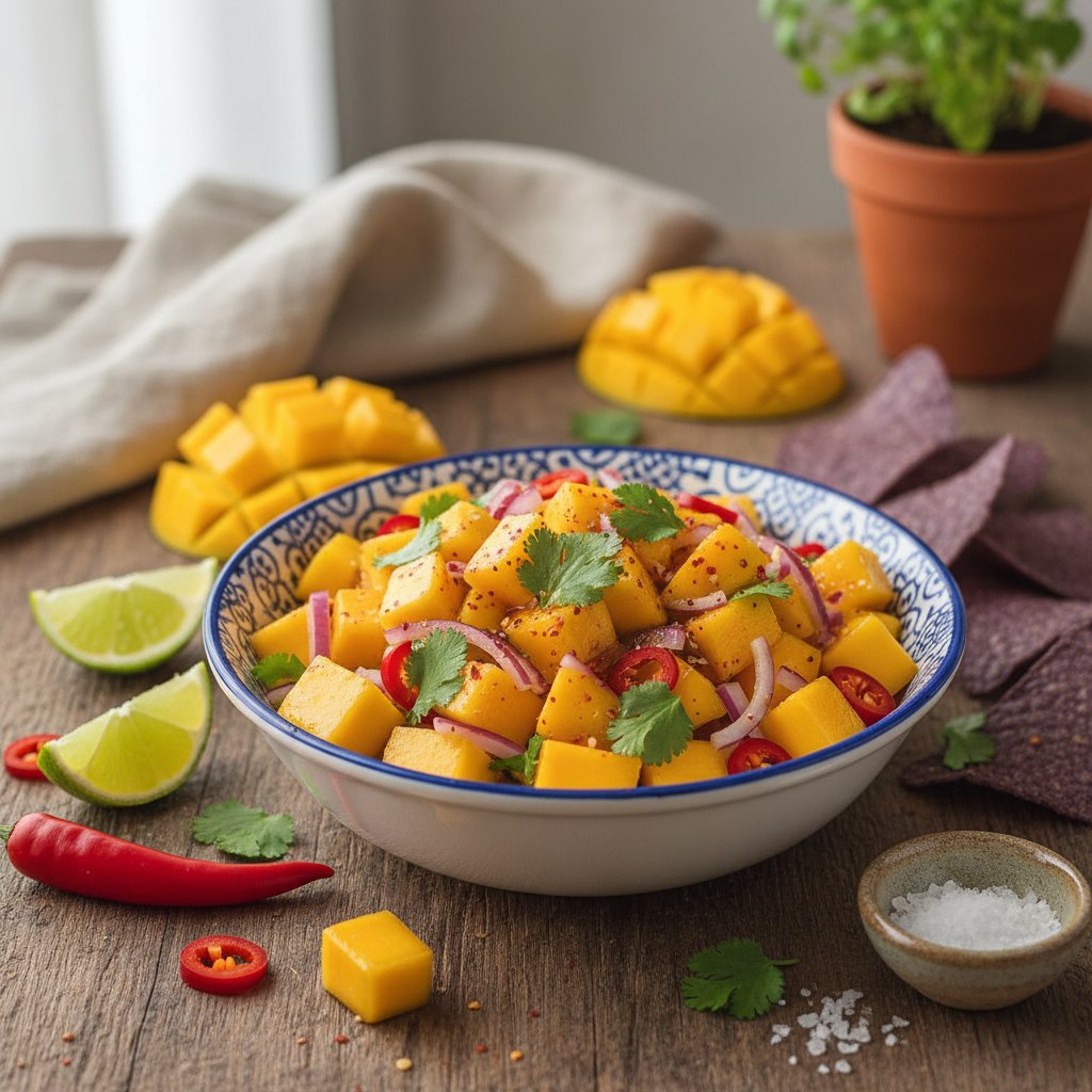 Sweet and Spicy Mexican Mango Salsa