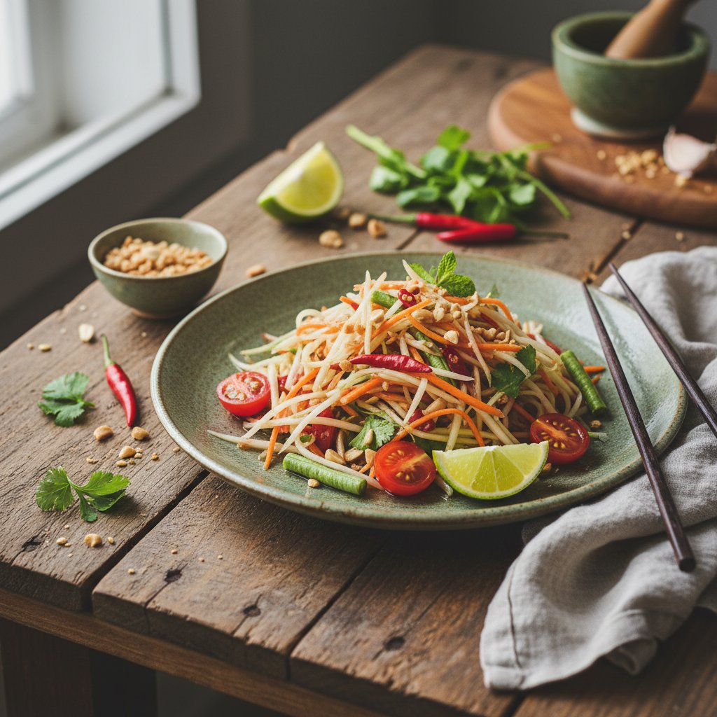 Tangy Thai Green Papaya Salad
