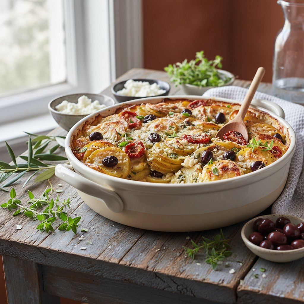 Tasty Mediterranean Scalloped Potatoes