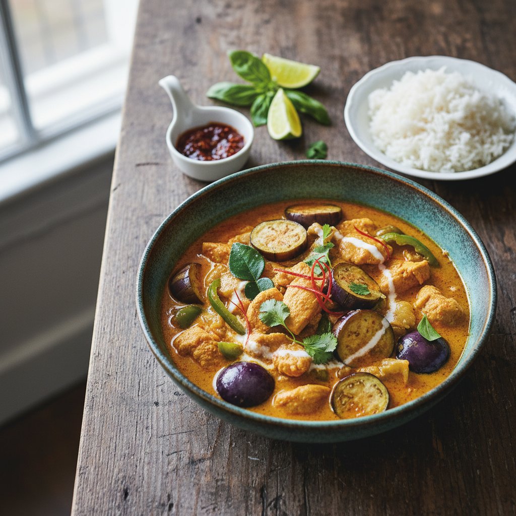 Thai Chicken Curry with Eggplant