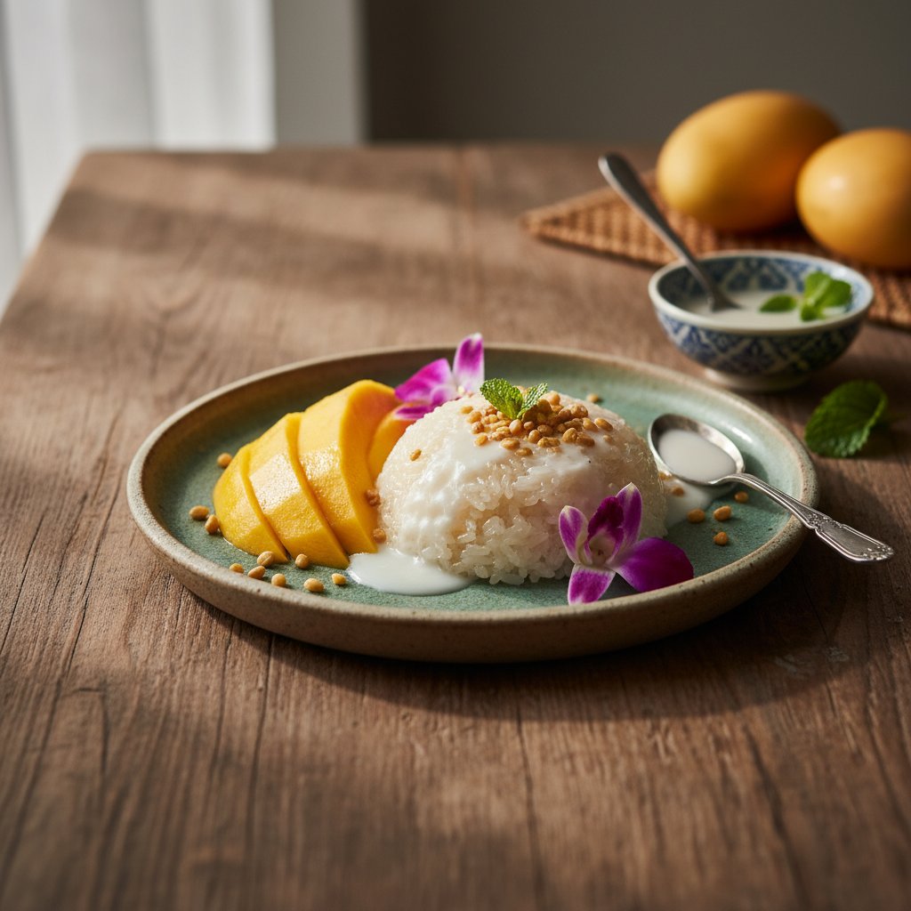 Thai Coconut Sticky Rice with Mango