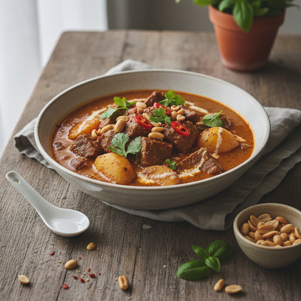 Thai Massaman Curry with Potatoes and Peanuts