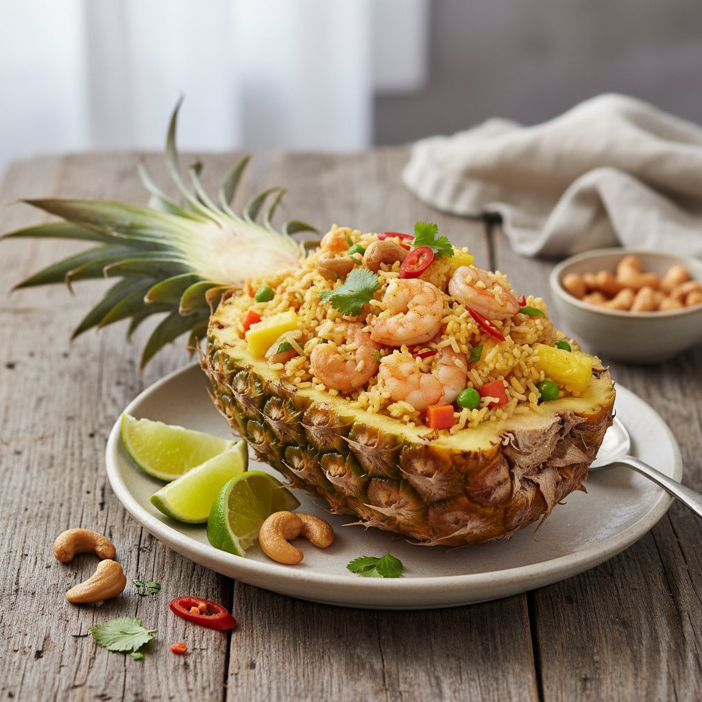 Thai Pineapple Fried Rice with Cashews