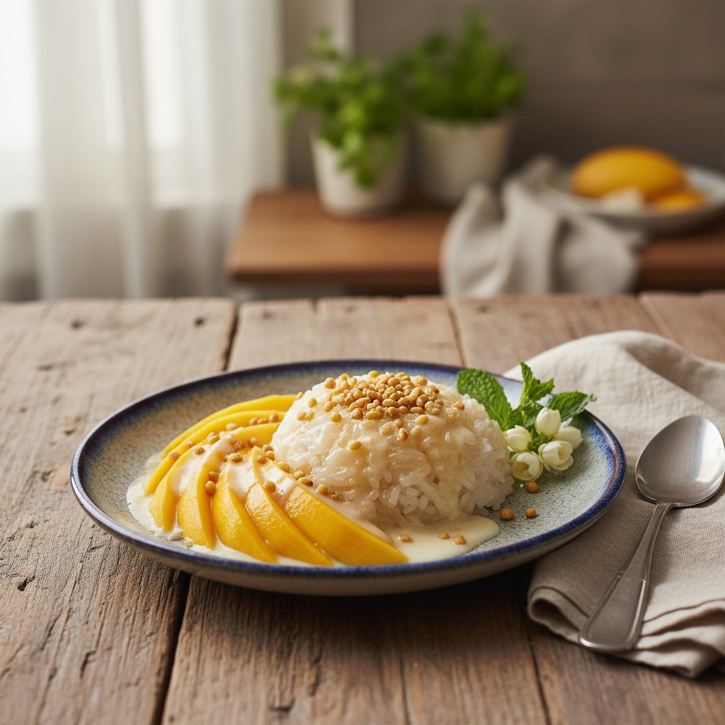 Thai Sweet Sticky Rice with Mango