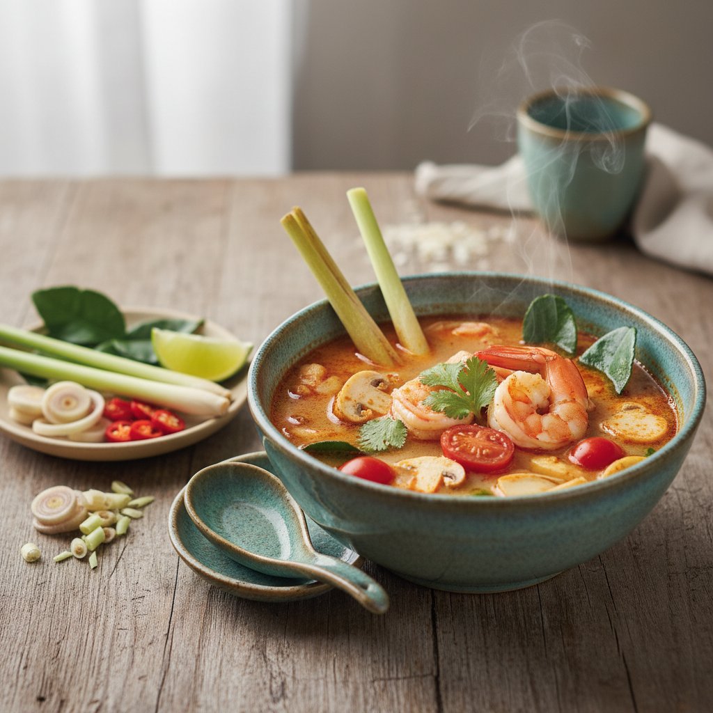 Thai Tom Yum Soup with Lemongrass