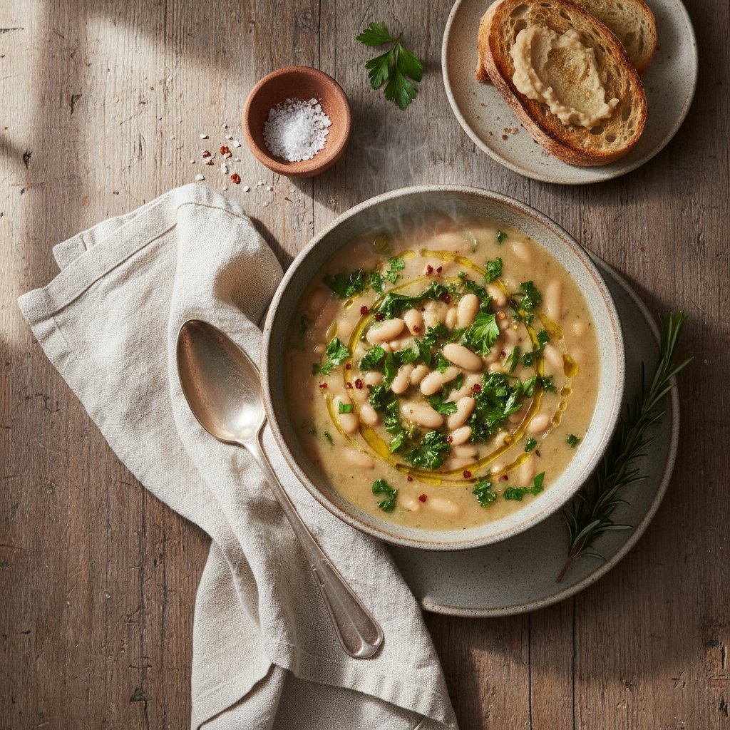 Tuscan-Style White Bean and Kale Soup
